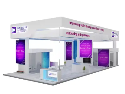 Booth Exhibition Stand a539 3D model