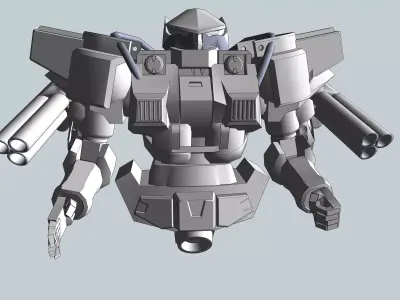 Terror -Bots 02 Free 3D model