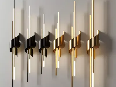 lampatron TINUS BEND wall light  Low-poly 3D model