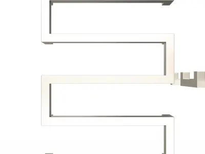 Towel Radiator Low-poly 3D model