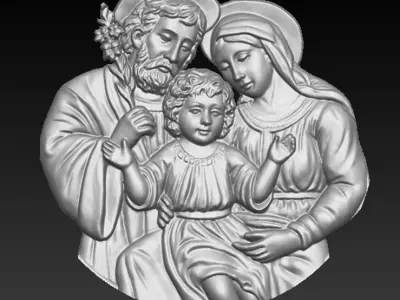 Holy Family single 3D print model
