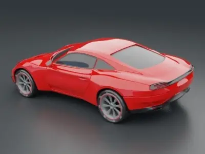 Eterox generic sports car concept 3D model