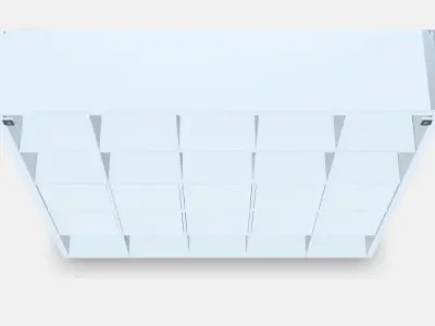 KALLAX Shelving unit with 10 inserts 2 Low-poly 3D model