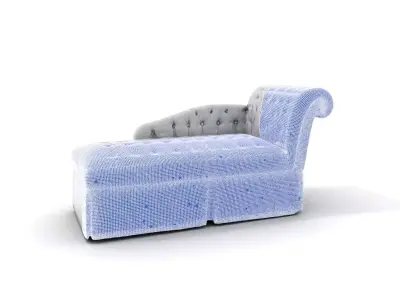 Elegant Gray Chaise model pack Low-poly 3D model