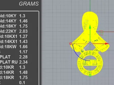 Elegant Pearl Ribbon Pendant Necklace 3D print model