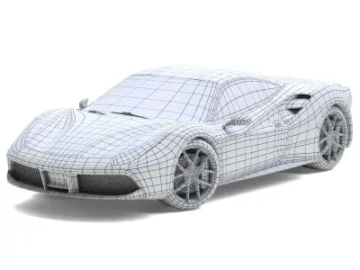 Ferrari 488 GTB 3D model