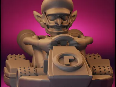 Waluigi Mario Kart - Waluigi for Monopoly Gamer 3D print model