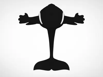 Killer Whale Orca  Low-poly 3D model