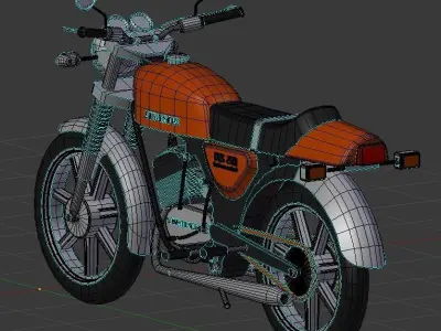 1978 Zundapp KS 50 Watercooled 3D model