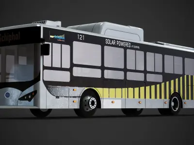BYD K9 BUS Low-poly 3D model