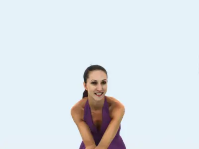 SAG07 6X Sports Beach Running Jogging Man Woman 004 Low-poly 3D model