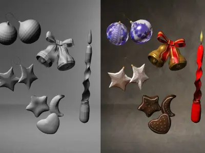 Christmas Wreath 3D model