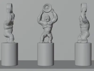 F1 Trophy - French GP Trophy 3D model