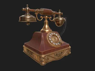 Antique Telephone 3D model