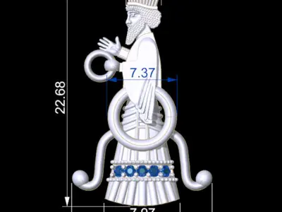 Wingless Farvahar 3D print model