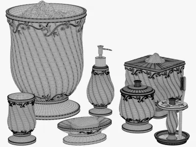 Monaco Bath Accessories 3D model