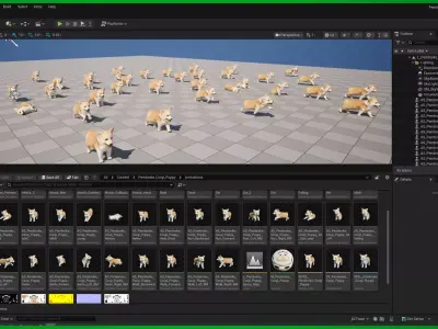 Pembroke Corgi Puppy Dog Low-poly 3D model