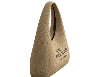 Marc Jacobs Sack Tote Raffia Bag  Low-poly 3D model
