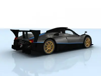 Pagani Zonda R 3D model