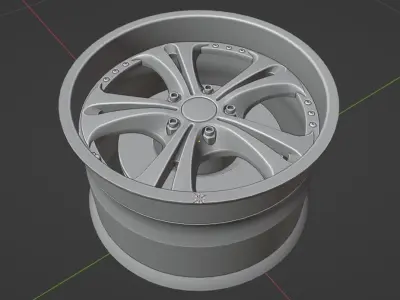 Kranze Cerberus II - Wheels - Game Ready Low-poly 3D model