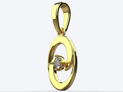 beautifule women pendant 3D print model