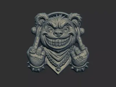 teddy thug cnc model  3D print model