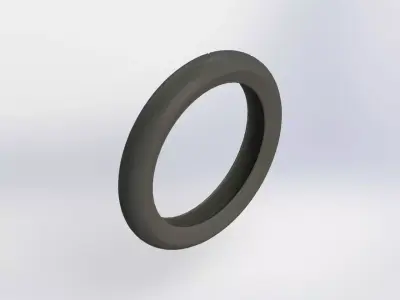Motorcycle Tire Low-poly 3D model