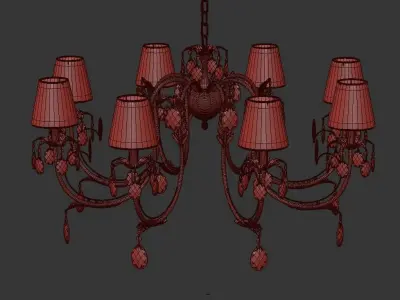 Chandelier Meranola E 1 1 8 AG 3D model