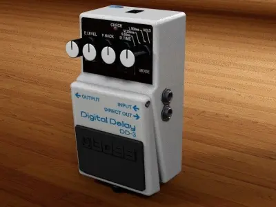Boss DD-3 Low-poly 3D model