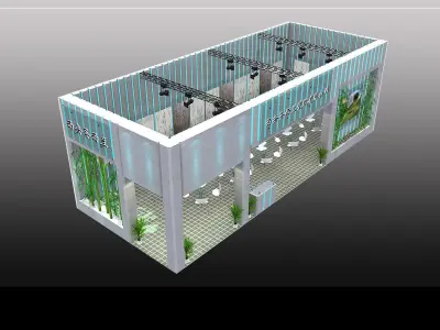 Booth - Area - 15X6-3DMAX2009-06 3D model