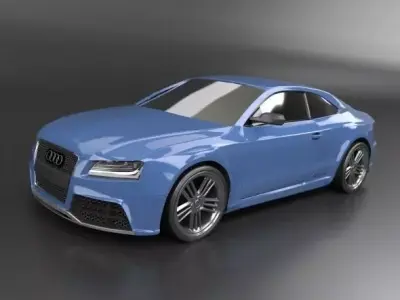 Audi rs5 2011 redesigned 3D model