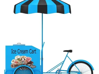 Ice Cream Cart  3D model