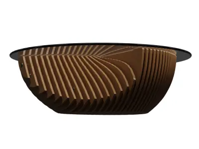 Parametric coffee table 08 3D model