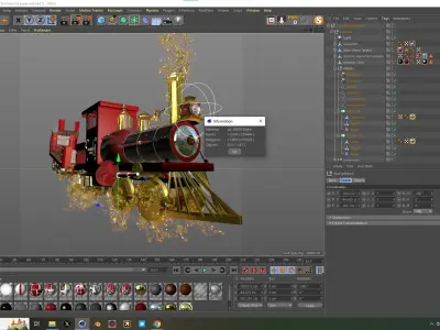 Christmas Express Red 3D model