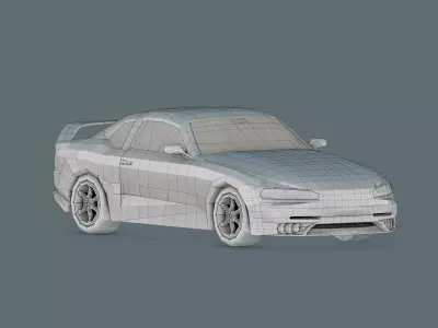 Sports Car LowPoly Low-poly 3D model