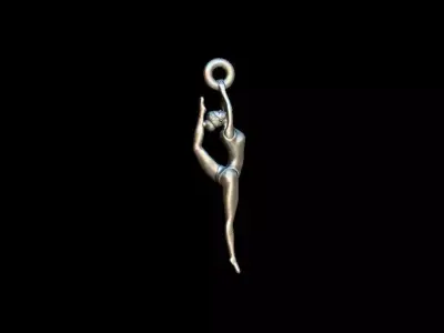 Pendant Gymnastic girl  3D print model