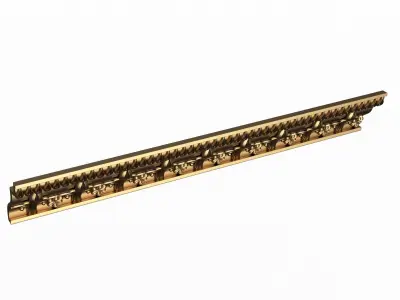 Cornice Decoration Molding 049 Low-poly 3D model