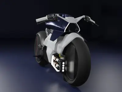 ATHENA EIE motorcycle Low-poly 3D model