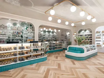 Premium Pharmacy Interior Modern Retail Store V2 SketchUp 3D model