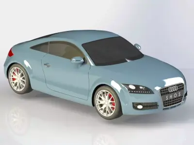 Audi TT Coupe 2010 3D model