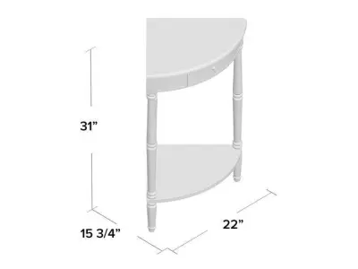 Rawls Legs End Table Storage 3D model