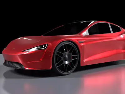 Tesla Roadster 2 3D model