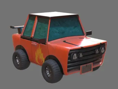 Toy Car 3D Model Low-poly 3D model by omerok