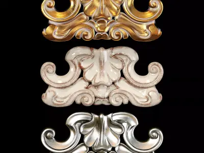 Classic carved 105 3D model