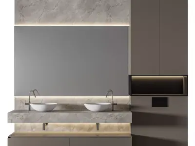 Luxury Bathroom 176 3D model