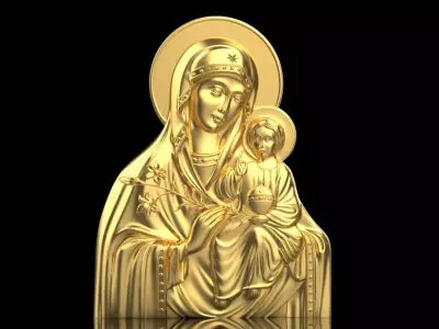 Saint Maria Icon 30989 3D print model