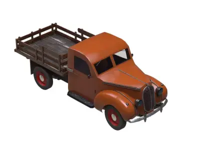 Pickerup Truck Low-poly 3D model