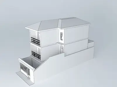 Townhouse luxury and elegant Free 3D model