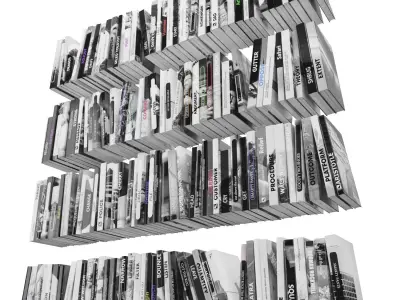 Books 150 pieces 2-2-3 Low-poly 3D model