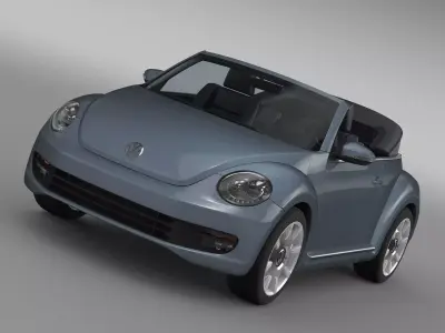 VW Beetle Cabriolet Denim Concept 2015 3D model